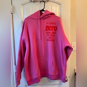 Mayfair it costs $0 to be a nice a person hoodie